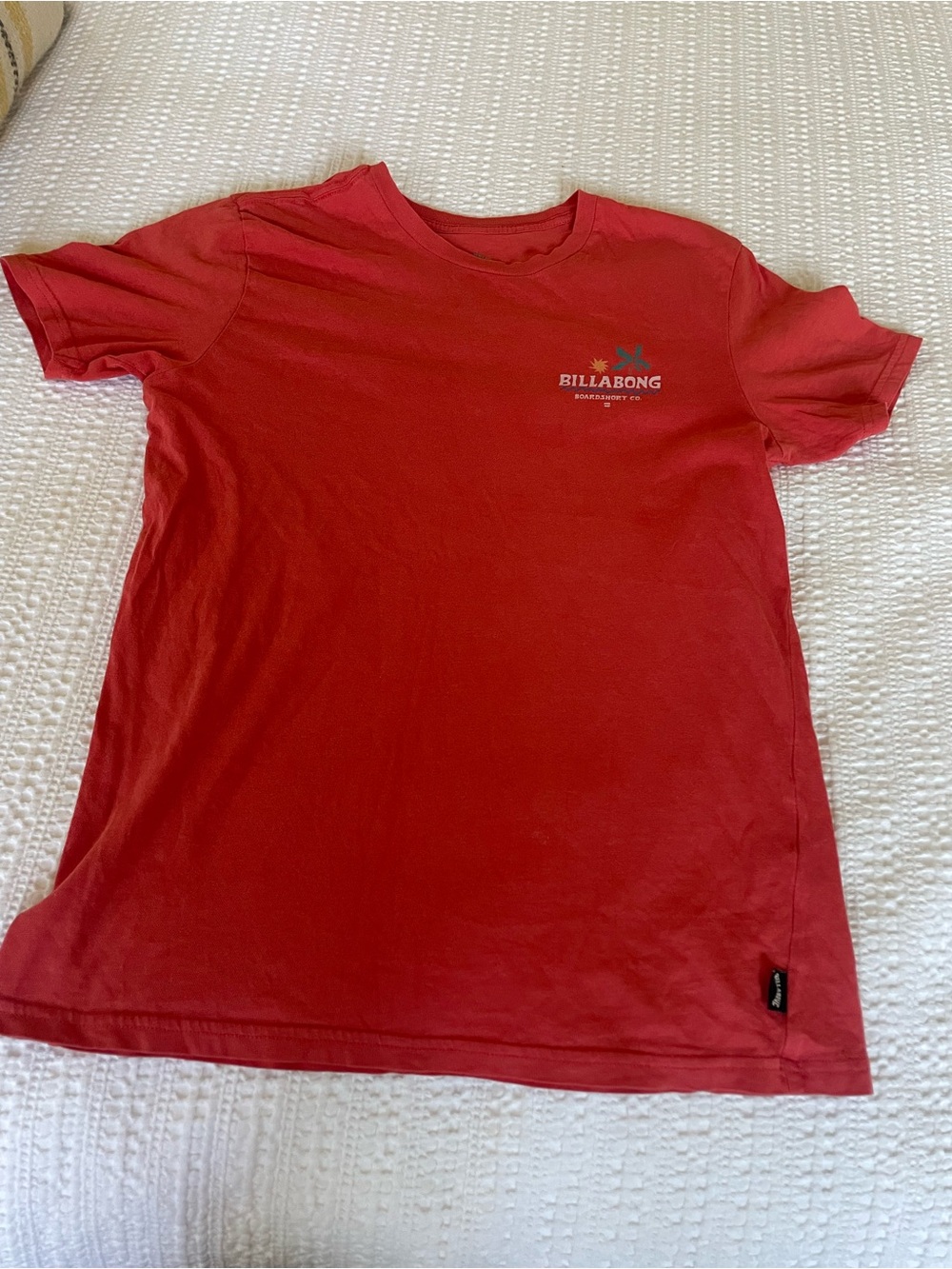 Billabong Boy's Red Short Sleeve Logo Tee